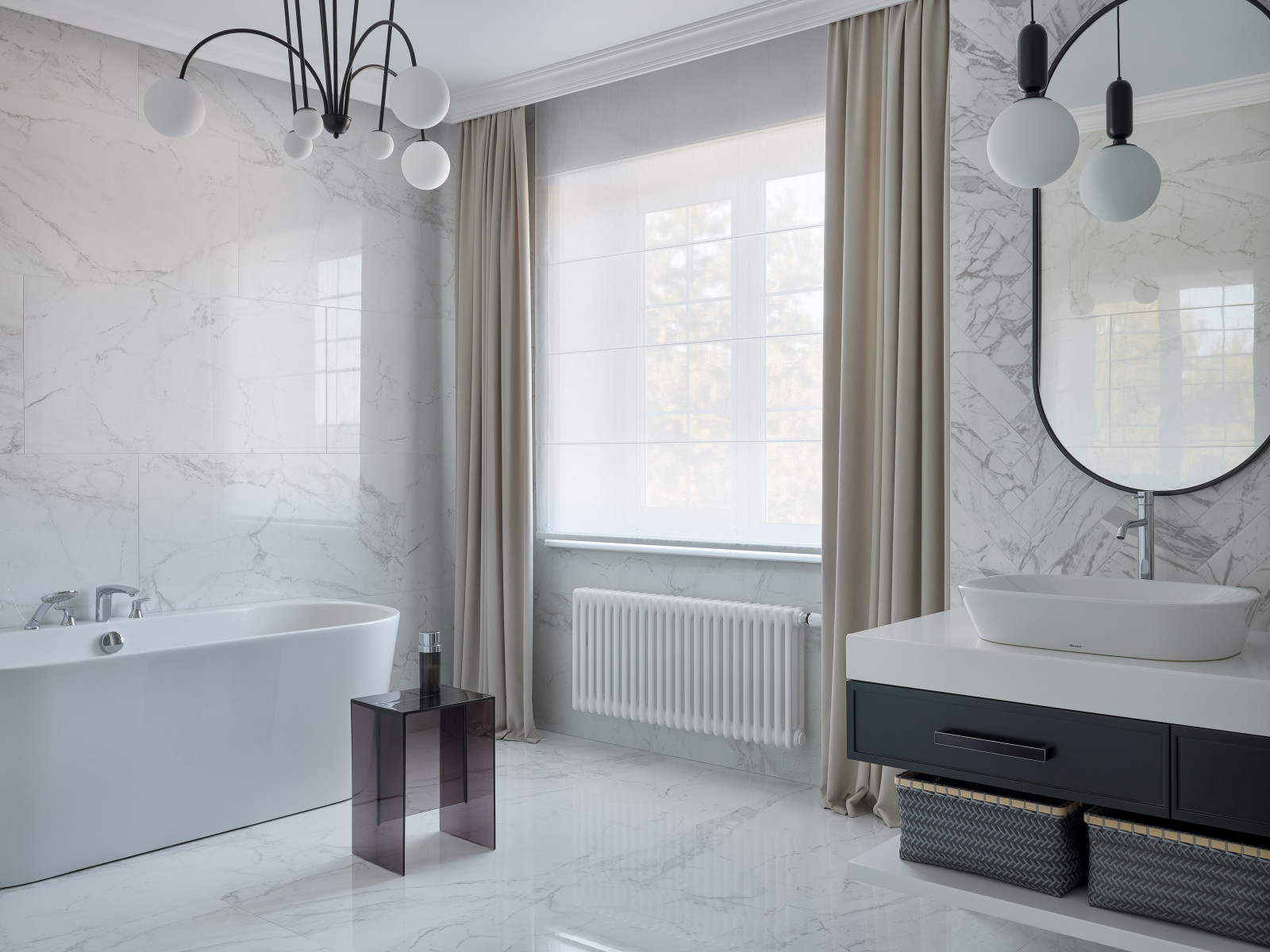 Современный интерьер с нотками классики