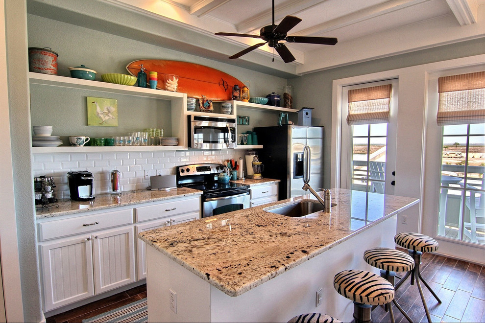 Photo of a beach style kitchen in Austin.