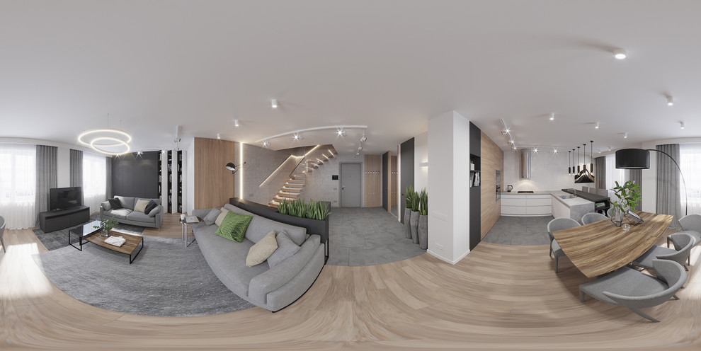 Бетон и дерево