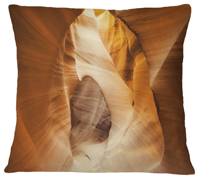 Inside Antelope Canyon Usa Landscape Photo Throw Pillow, 18"x18"
