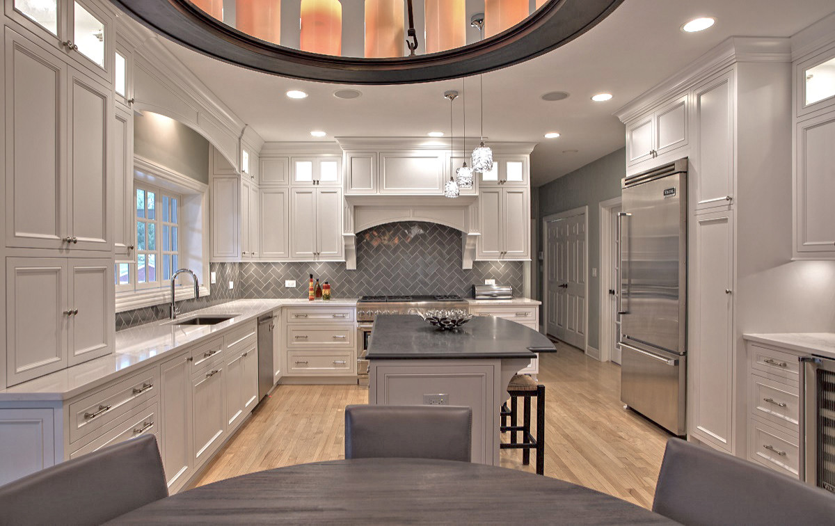 Timeless Elegance White and Gray Kitchen