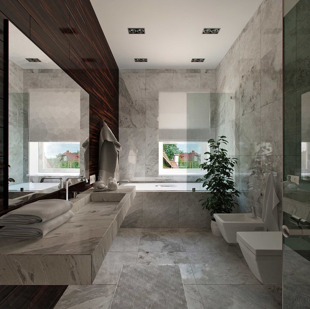 Семейный дом в стиле минимализм