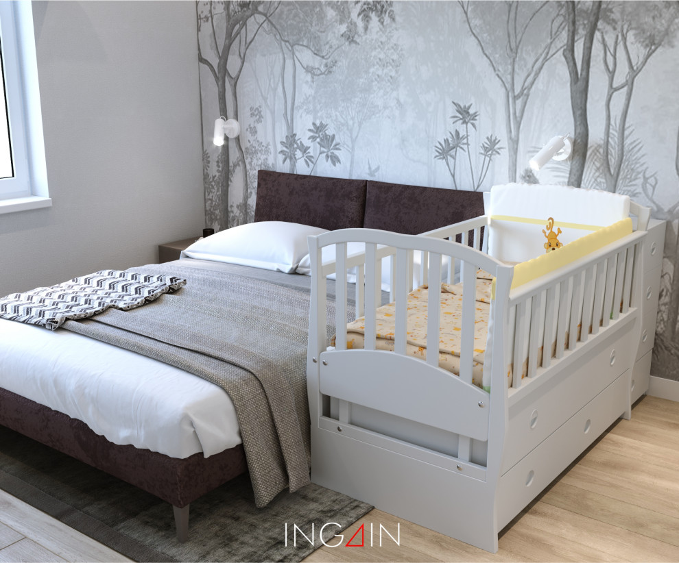 Спальня родителей (с детской кроваткой)