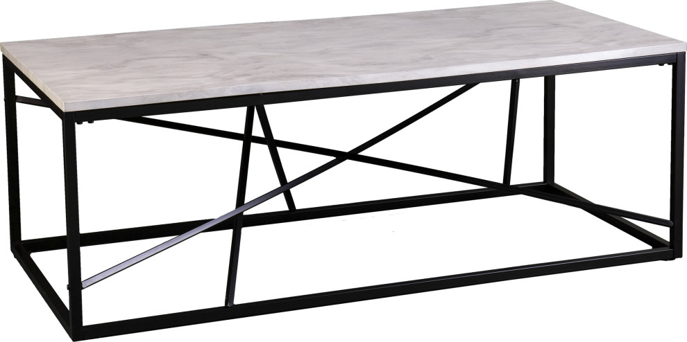 Arendale Faux Marble Cocktail Table - Marble