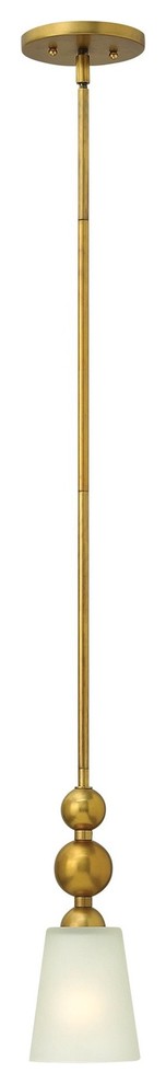 Hinkley Zelda 1-Light Vintage Brass Down Mini Pendant