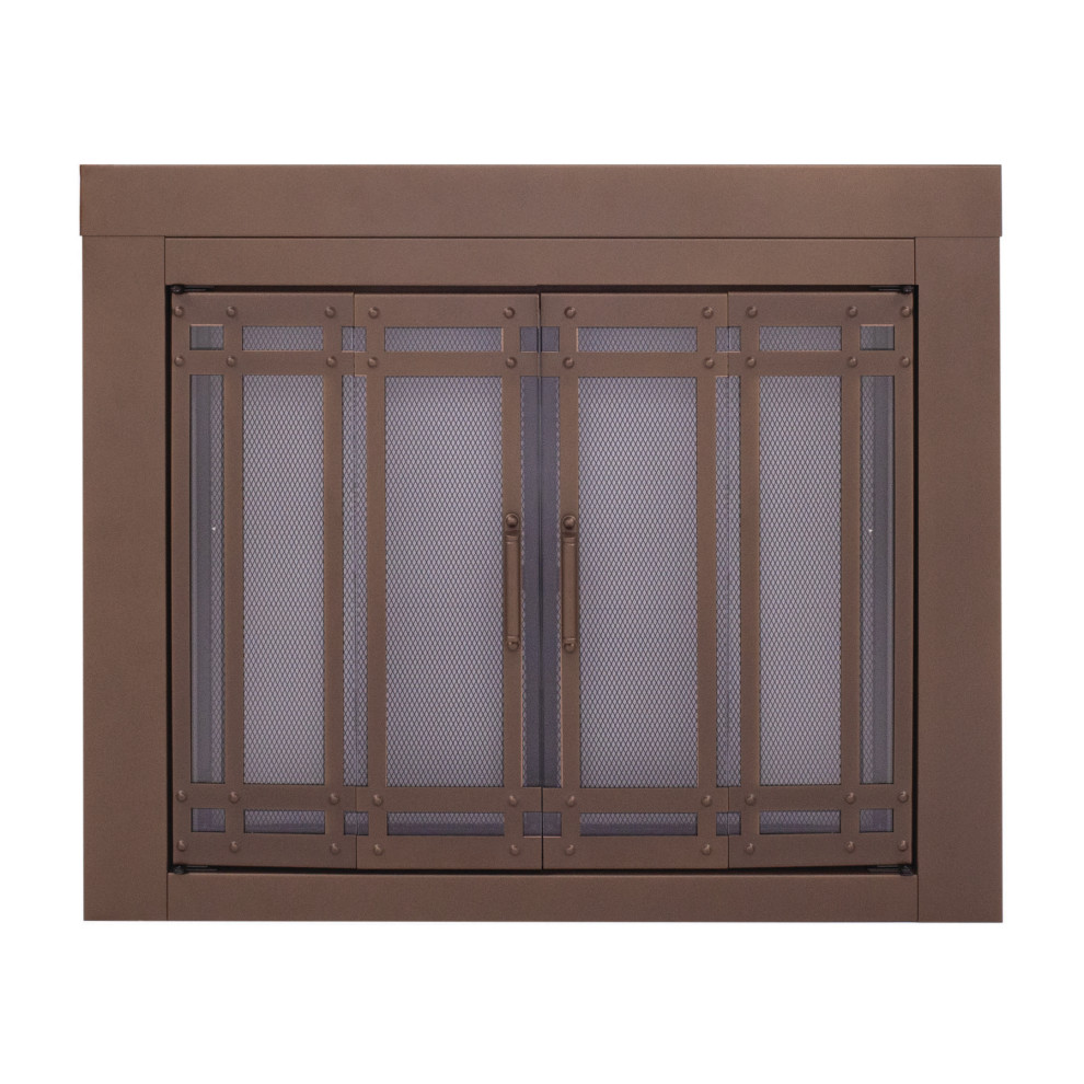 Pleasant Hearth Aerin Collection Fireplace Glass Door, Large