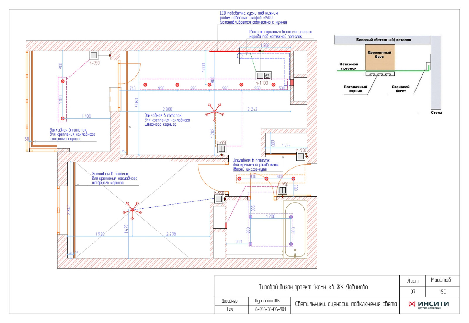 Типовой проект №2 бюджетного ремонта от застройщика.
