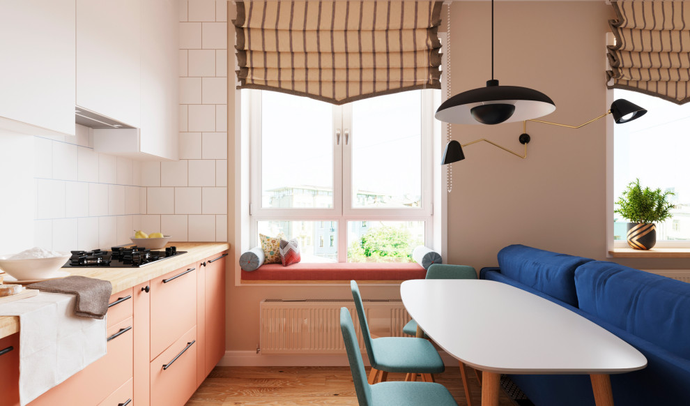 Проект с лососевой кухней