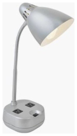 Lite Source LS-22375SILV Kade - One Light Desk Lamp
