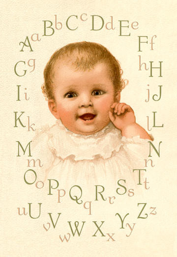 Babys Alphabet 20x30 poster