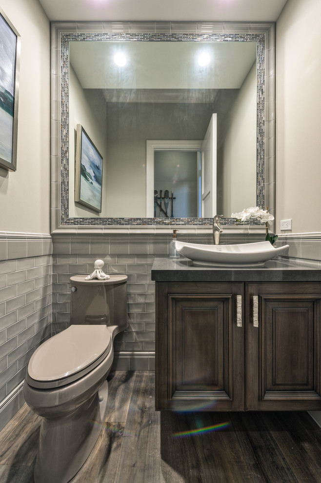 Inspiration for a transitional home design remodel in Miami