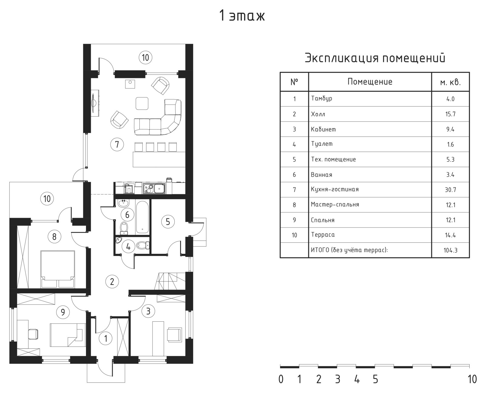 Дом в селе Елизаветинская