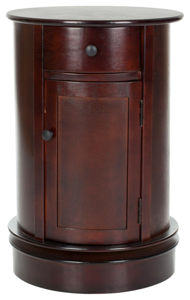 Safavieh Tabitha Oval Swivel Accent Table Transitional Side Tables