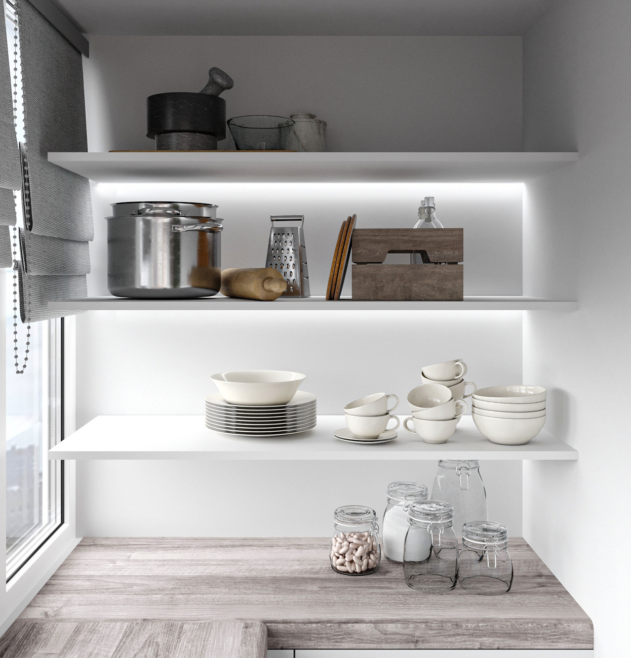 Минималистичная квартира с перетекающими гармоничными пространствами.