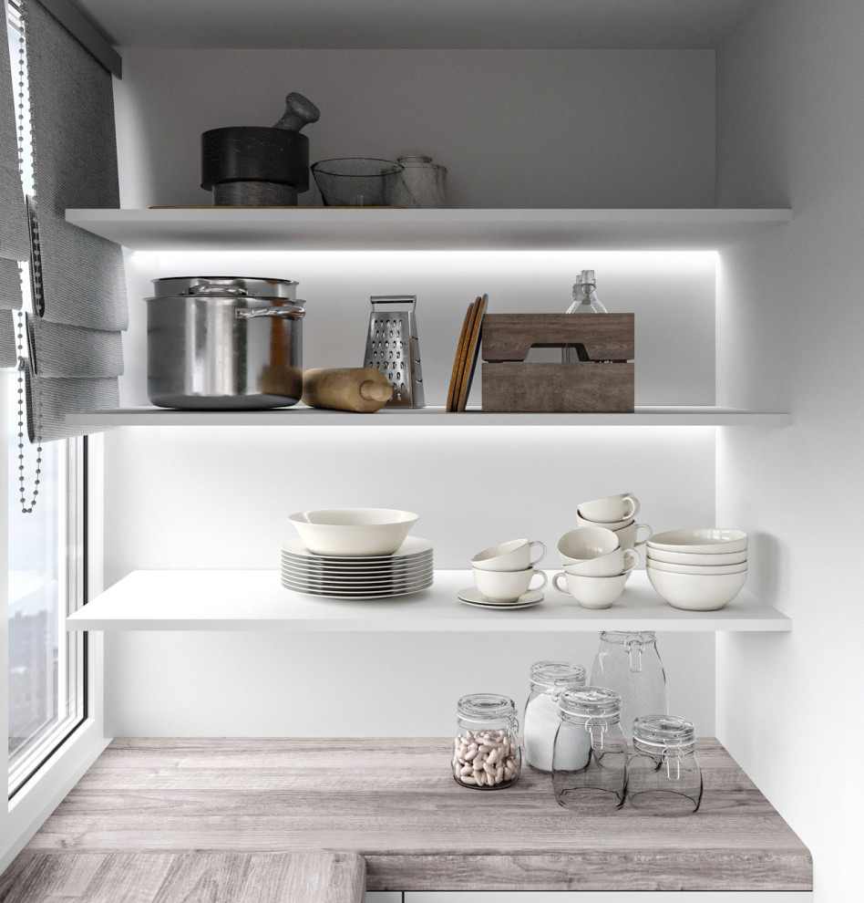 Минималистичная квартира с перетекающими гармоничными пространствами.