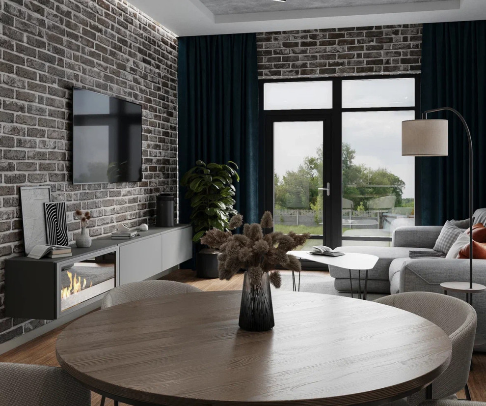 КП Дубки-парк, 100кв «Современный стиль, с элементами лофта»