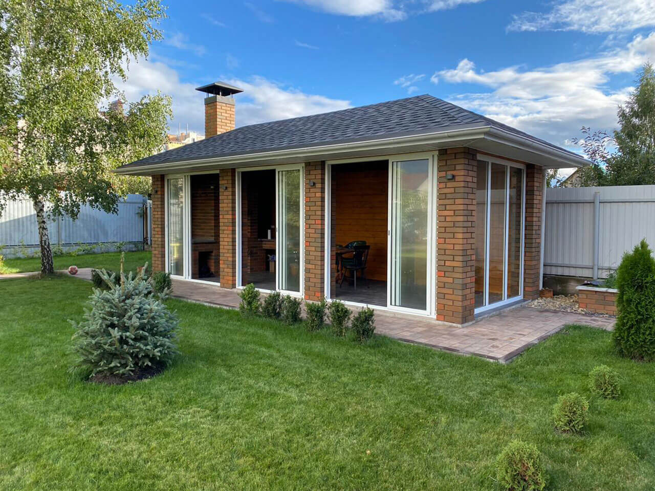 Остекление беседки