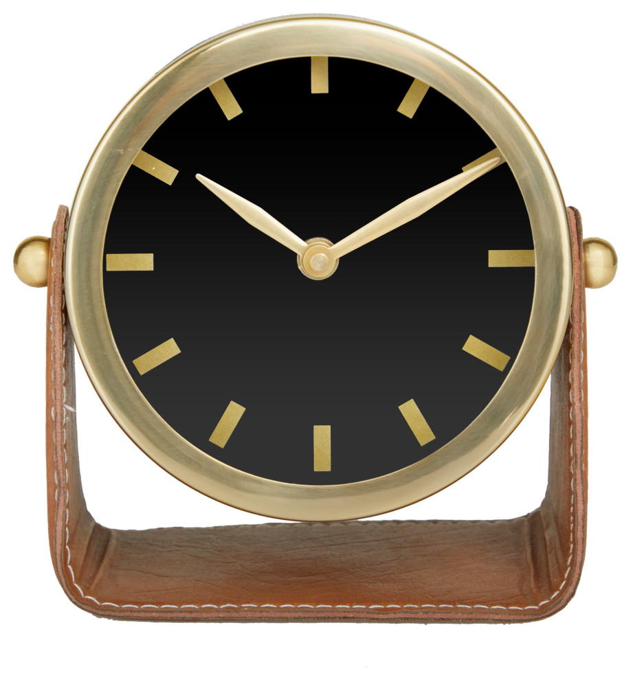Modern Gold Stainless Steel Metal Clock 562101