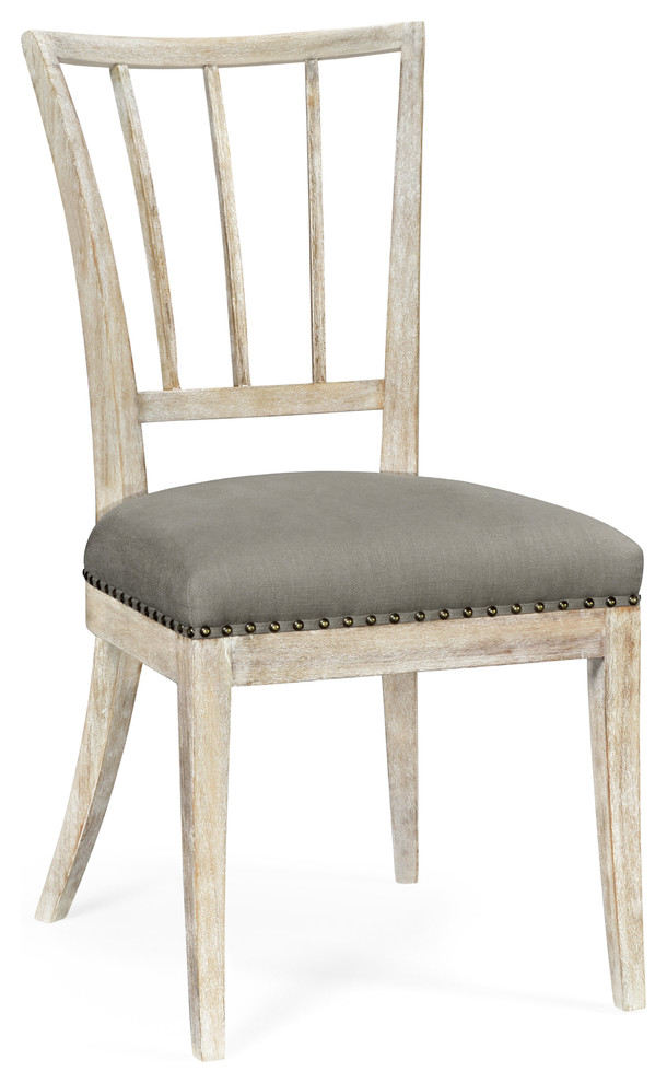 Lucillo Washed Acacia Carver Side Chair