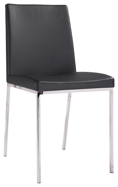 Santos Genuine Leather Dining Chair, Genuine Leather Dining Chairs Grey