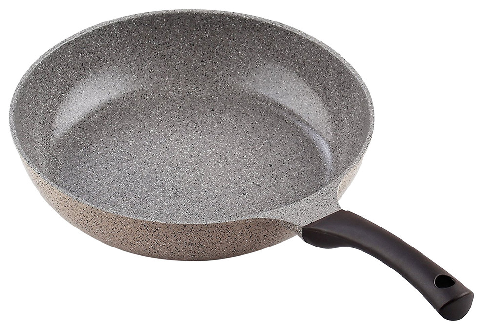 12" Nonstick Ceramic Deep Stir Fry Pan Contemporary Frying Pans And