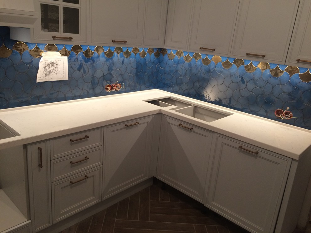 Столешница из кварца Technistone noble areti bianco