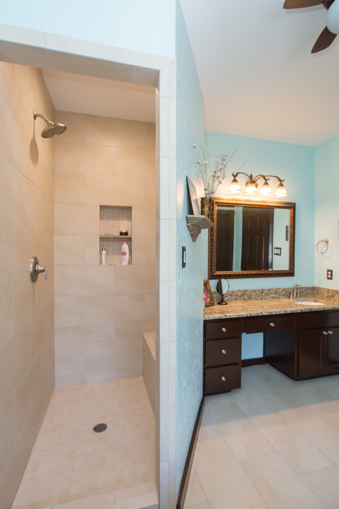 Master Bathroom | Expand and Brighten Shower | Repaint Walls & Ceiling