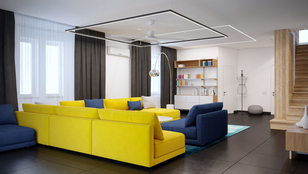 "Жилой дом с. Счастливое". Гостиная