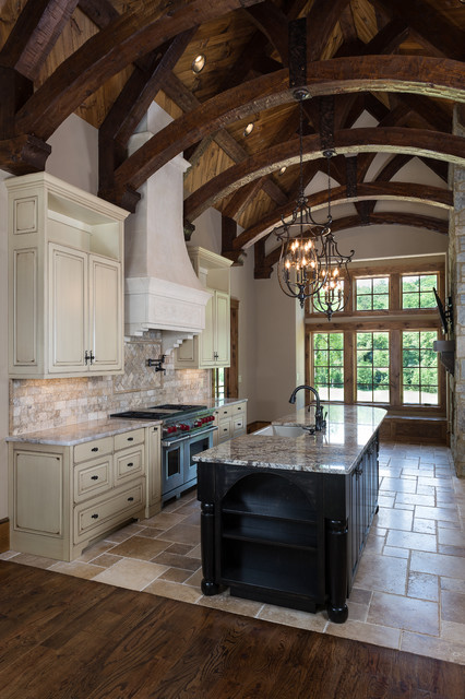 Vaulted Beam Kitchen Ceilings Rustic Kitchen Other