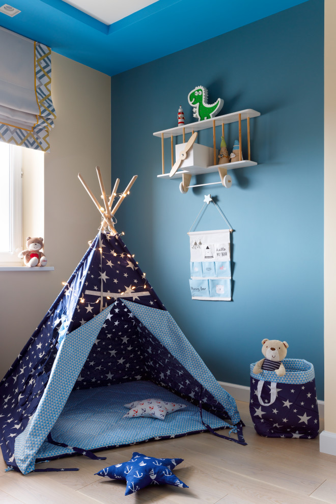 This is an example of a contemporary kids' room in Moscow.