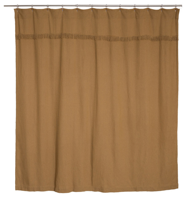 Burlap Natural Shower Curtain 72x72, Burlap Shower Curtain