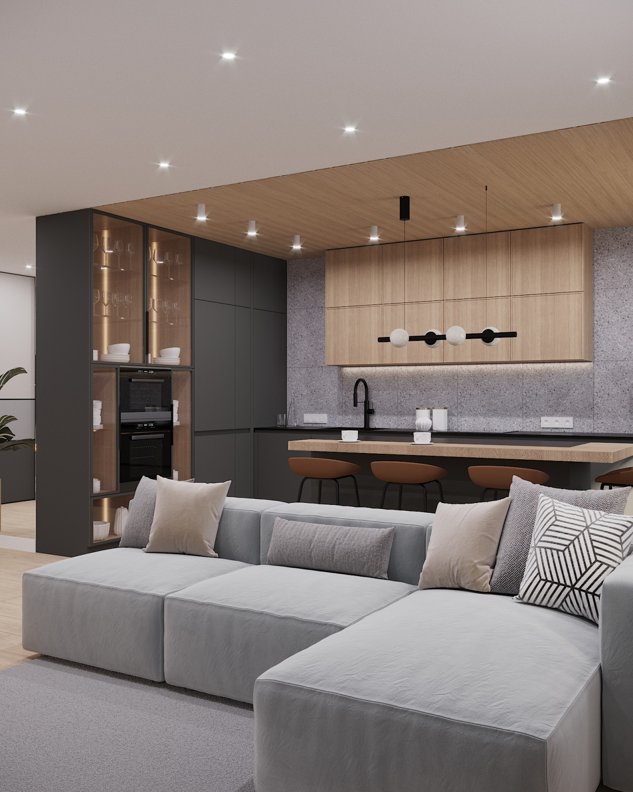 Дизайн-проект квартиры, площадью 126,2 м2