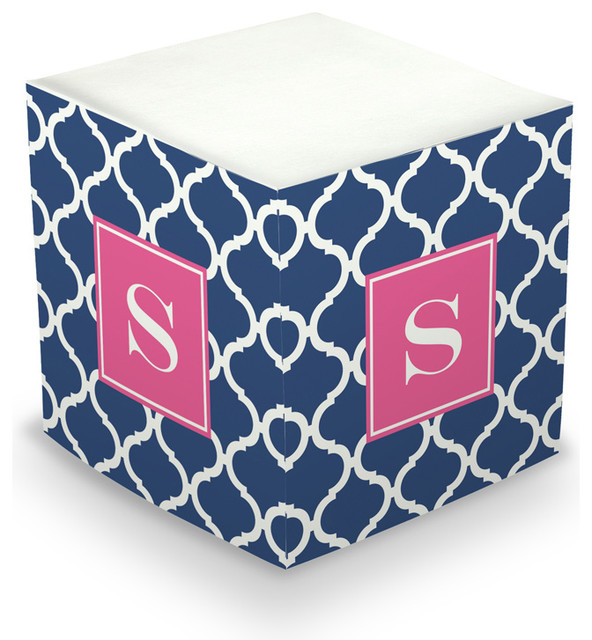 Sticky Memo Cube Ann Tile Single Initial, Letter S