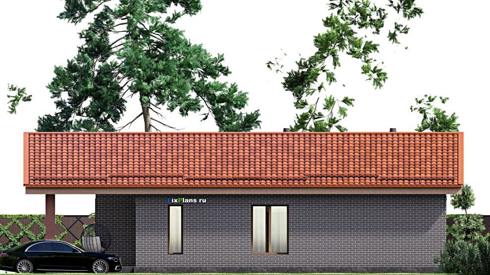 Проект одноэтажного дома 10х16м S130м2 F-15218