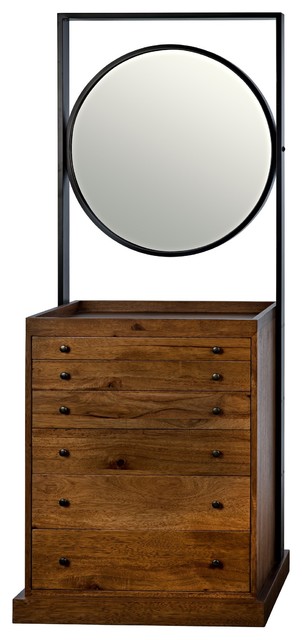 80 5 Hutch Solid Walnut Black Metal Frame Encases Large Round