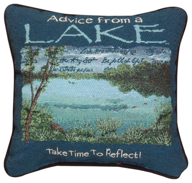 Advice From The Lake Poly Fiber Pillow With Multi Finish TPALAK