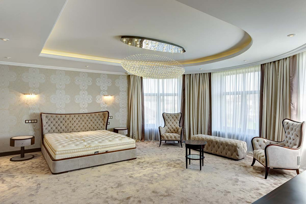 Дом в бежевых тонах