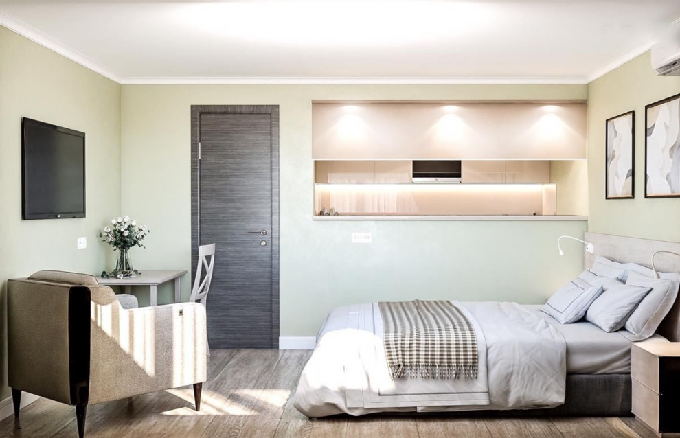 Малогабаритная студия с зонированием