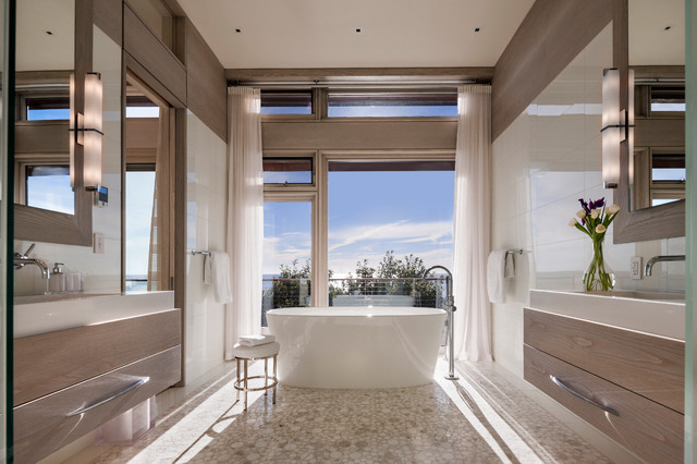 Cape Cod modern-badezimmer
