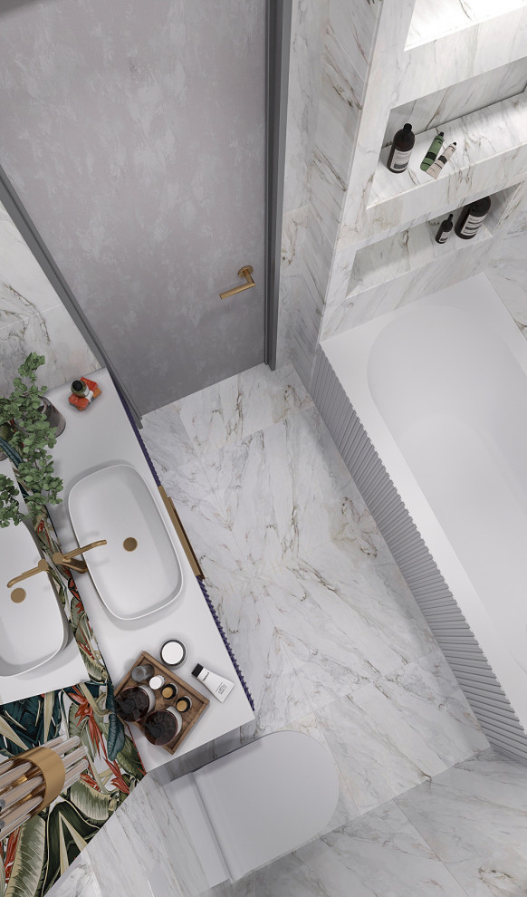 санузел в стиле ардеко