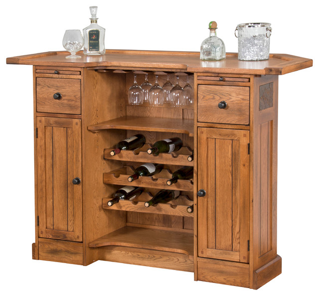 Sedona Bar Traditional Wine And Bar by Sunny Designs, Inc.