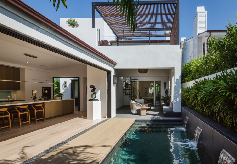 coronado remodel on narrow lot - Contemporary - Pool - San Diego - by ...