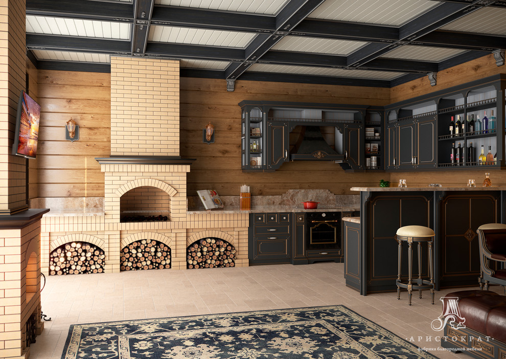 Интерьер летней кухни