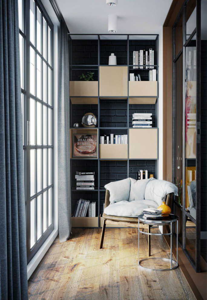 Интерьер спальни, лоджии