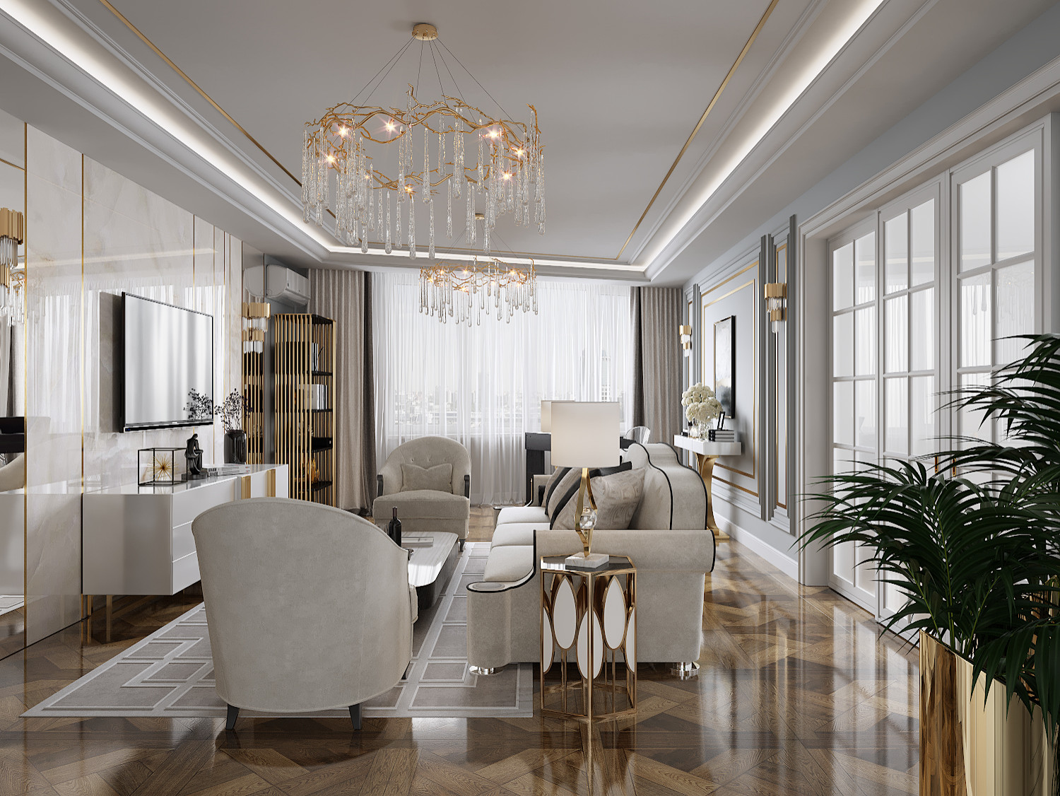 ГОСТИНАЯ в классическом стиле