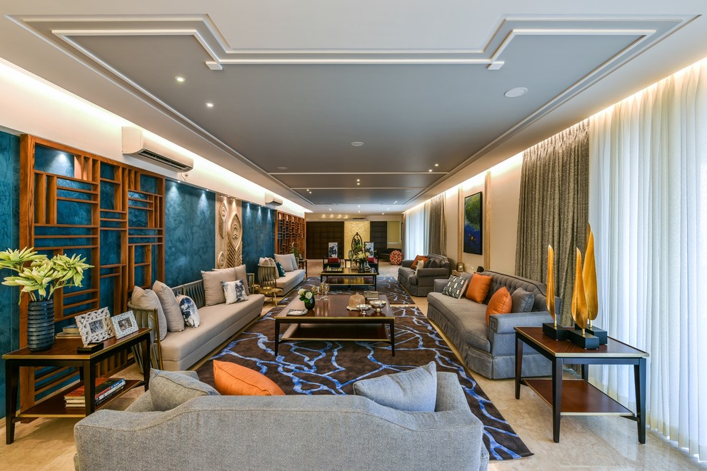 10 Bedroom Luxury Apartment in Mumbai Traditional Living Room