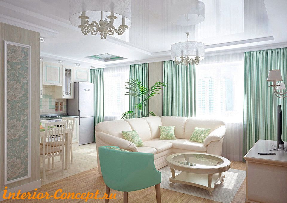 Гостиная в стиле Современная классика