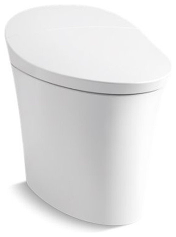 Kohler Veil Intelligent Skirted 1-Piece Elongated Dual-Flush Toilet, White