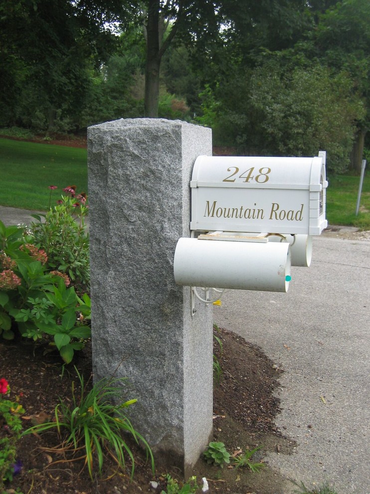 This is an example of a rustic landscaping in Boston.