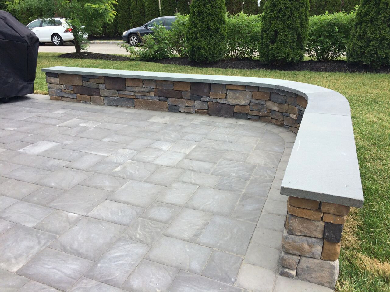 Patio and Sitting Wall